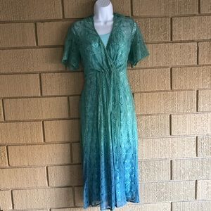 Anthropologie Ombré Maxi by Dress Vanessa Virginia